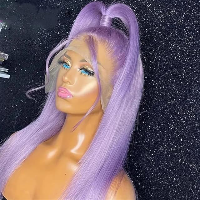 Detalle de ORIGEN 24 Inch purple lace front wig