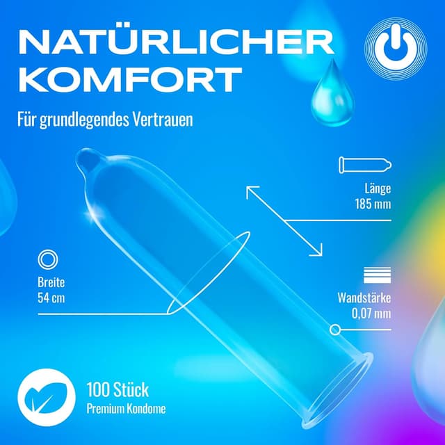 Thumbnail 2 de ON) Natural Feeling Kondome 100er 54 mm