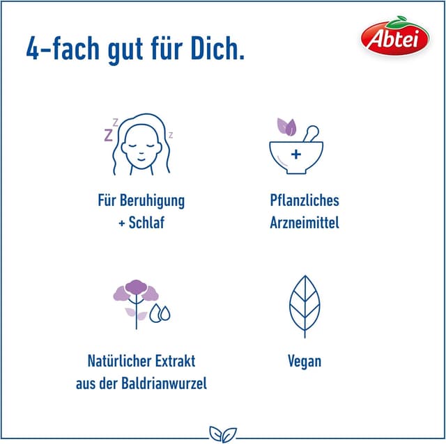 Detalle de Abtei Baldrian Beruhigungstropfen – pflanzliches Arzneimittel aus Baldrianwurzel, vegan, 100 ml