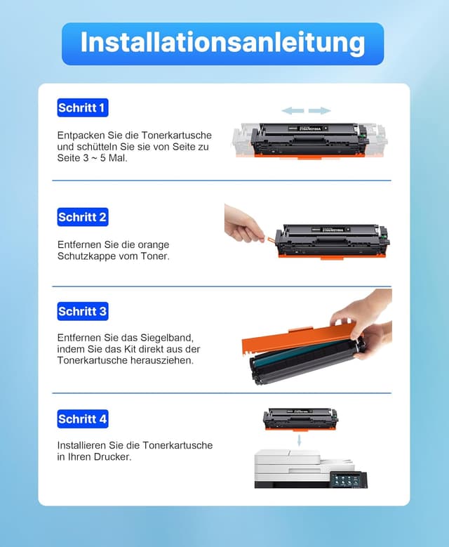 Thumbnail 6 de SODFACE 219A 219X Toner 4er‑Pack für MFP 3302FDWG 🖨