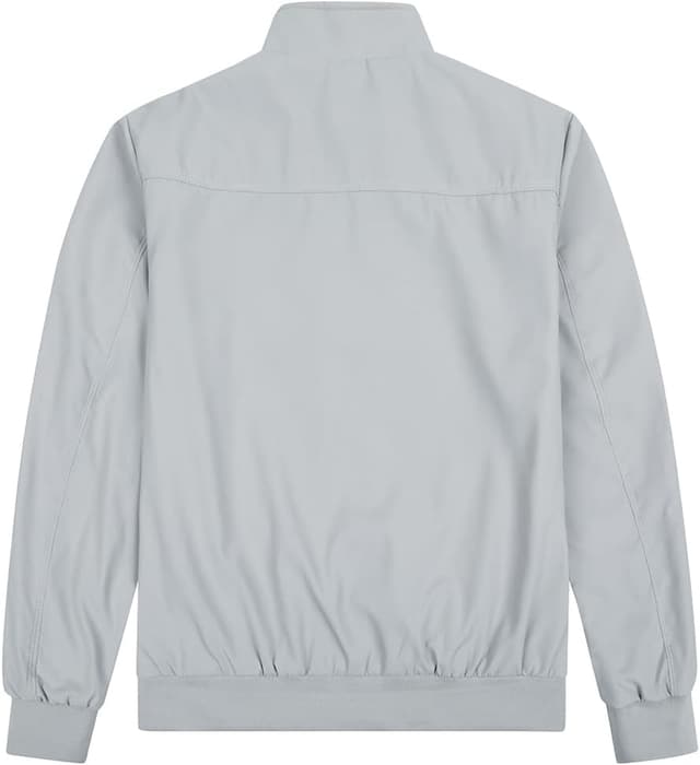 Detalle de YOUTHUP Blouson homme léger zippé à col montant, style bomber décontracté