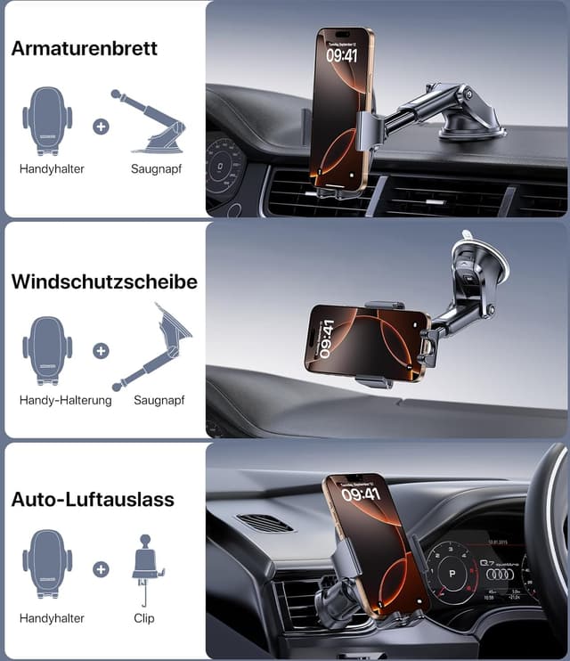 Thumbnail 6 de Miracase Handyhalterung Auto 4–7 Zoll 📱