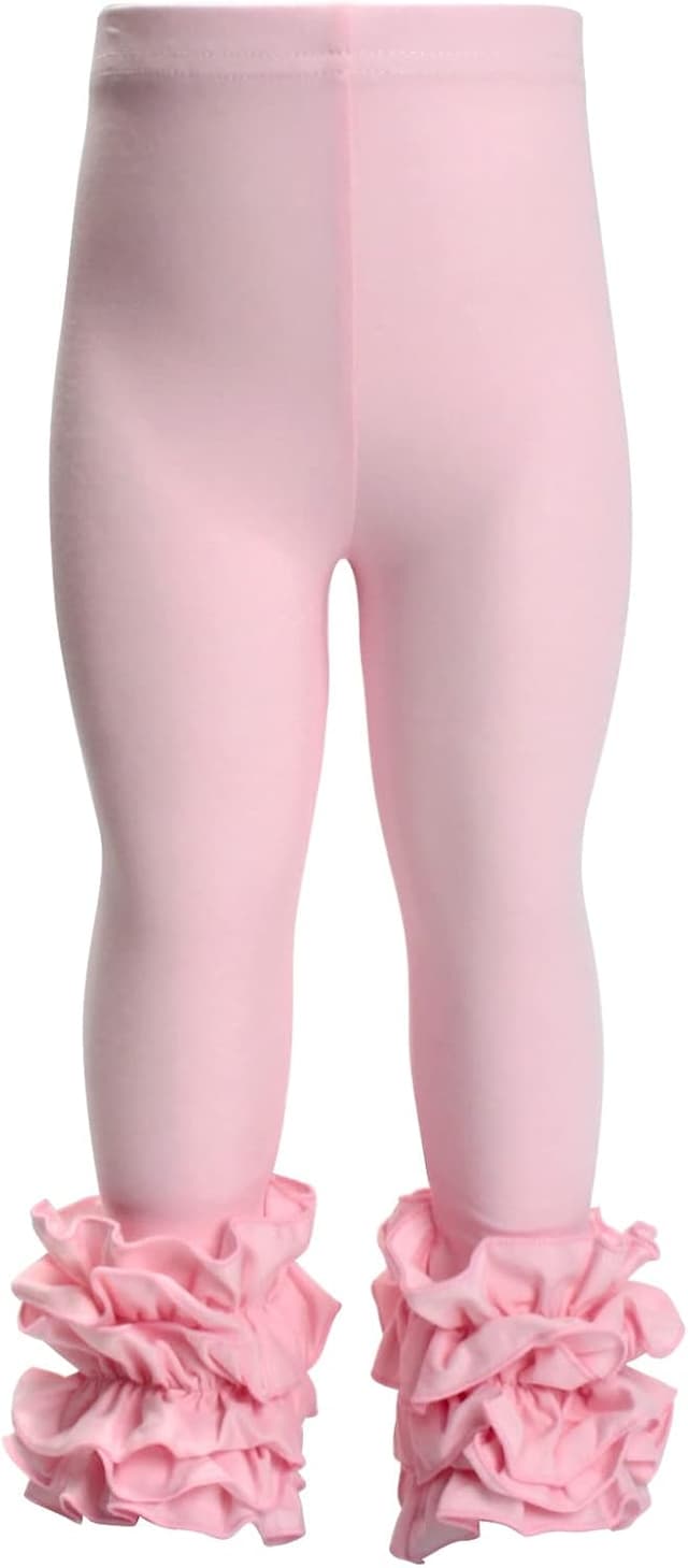 Thumbnail 2 de HOOLCHEAN Cotton ruffle leggings for toddlers