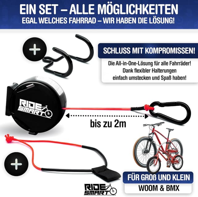 Thumbnail 3 de Fahrrad Abschleppseil Kinder 3in1 Set 2 m