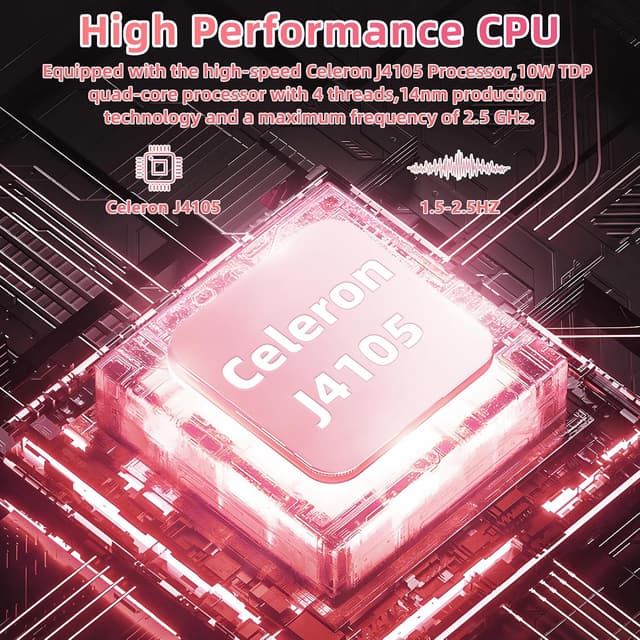 Detalle 2 de Celeron J4105 14 Zoll Laptop Roségold, 8 GB