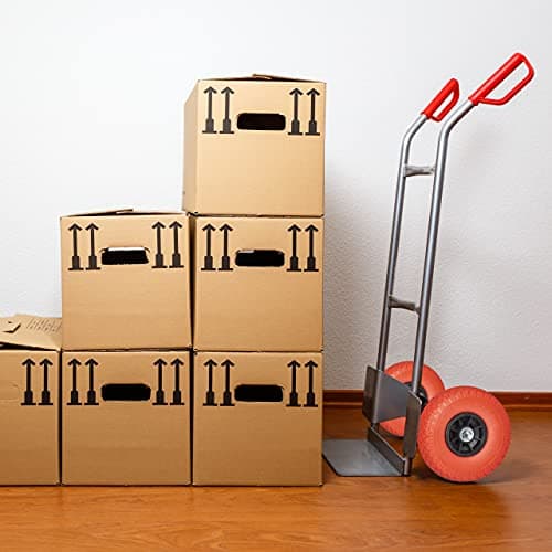 Detalle 2 de Relaxdays 2 Ruedas Carretillo 260×85 mm, hasta 80 kg 🛒