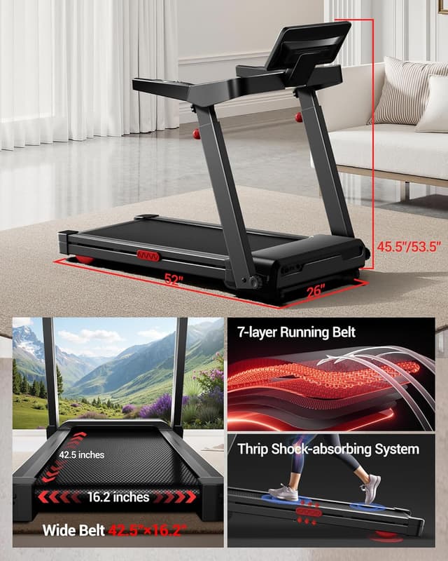Detalle de LONTEK Foldable Treadmill 14KM/H