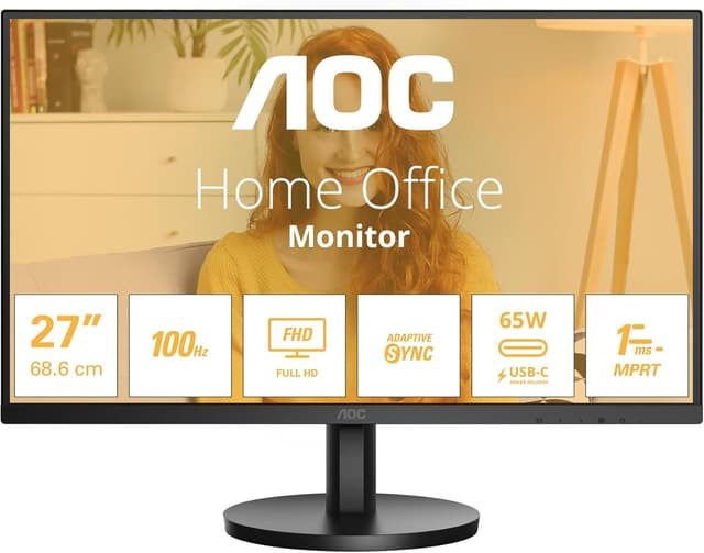 Detalle de AOC 27B3CA2 27 Inch FHD Monitor 100Hz
