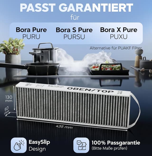 Detalle 2 de Bora Pure PUAKF Aktivkohlefilter 1 Stück