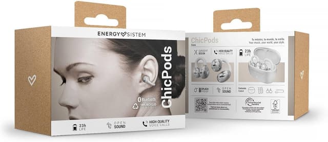 Detalle 2 de Energy Sistem Chicpods Open Sound Bluetooth-Kopfhörer mit 23-Stunden-Akku, kabellos & IPX4