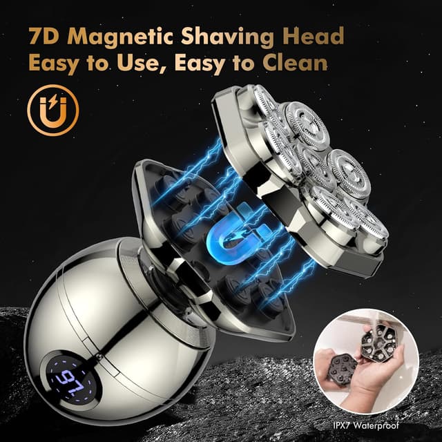 Detalle 2 de ETENTOUS 2025 Magnetic Head Shaver 90min