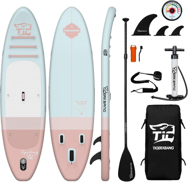 Detalle de Tigerxbang Tabla Paddle Surf Hinchable 305x84x15 cm