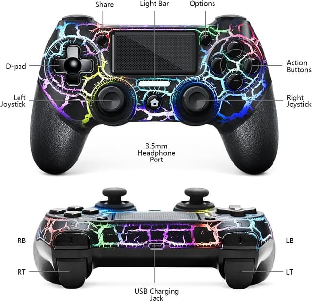 Detalle 2 de AceGamer Wireless Controller for PS4 with audio