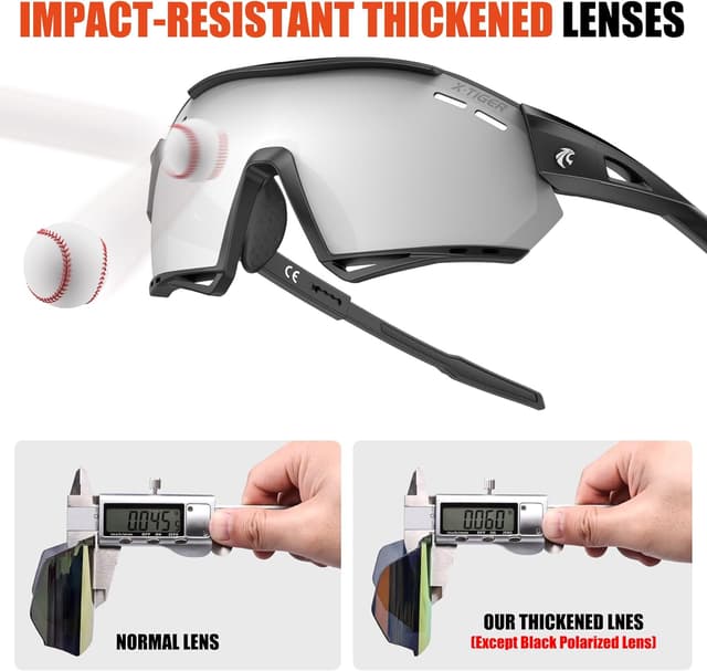 Detalle 2 de X-TIGER Occhiali ciclismo polarizzati 19,2 g