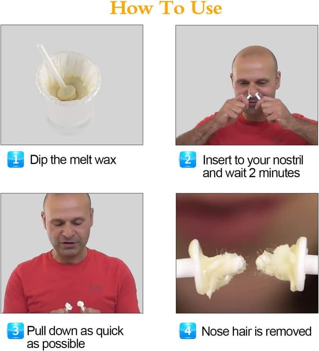 Detalle 2 de Nose Wax 100g nose hair removal kit — 30 applicators