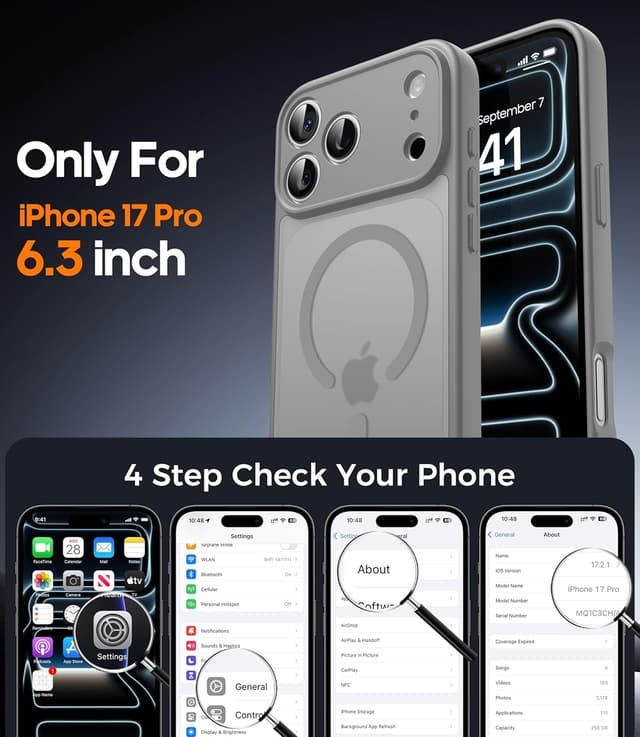 Detalle 2 de FLLAO iPhone 17 Pro Max magnetic case