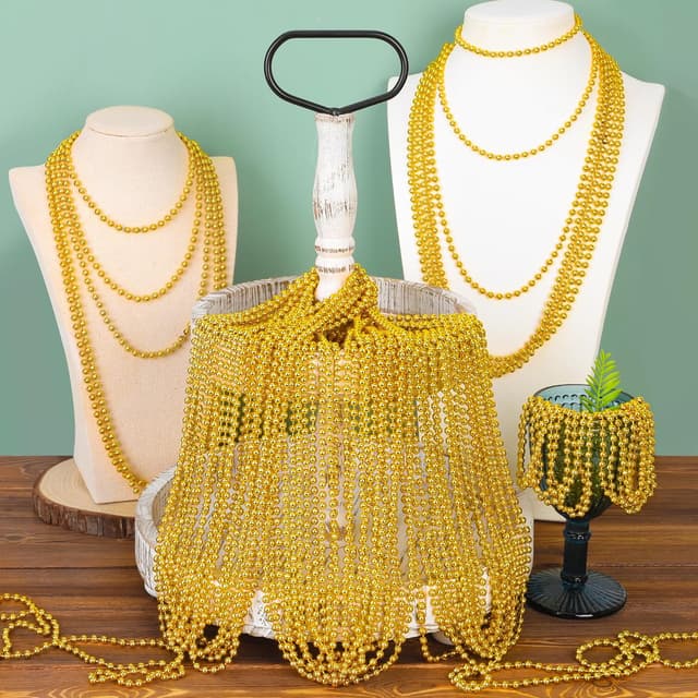 Thumbnail 6 de EOBOH 100PCS Bead Necklace 33" Mardi Gras Party