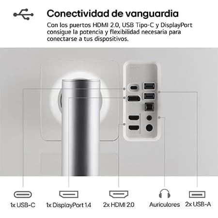 Thumbnail 5 de LG UltraFine 27UQ850V-W Monitor 27" 4K UHD