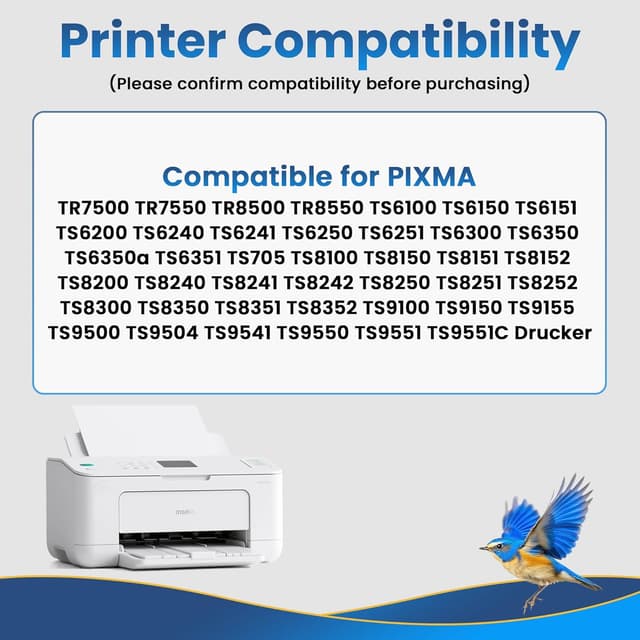 Detalle de Lot de 3 cartouches Canon CLI-581XXL PB Photo Blue compatibles pour imprimantes Canon Pixma TS (CLI581 XXL)