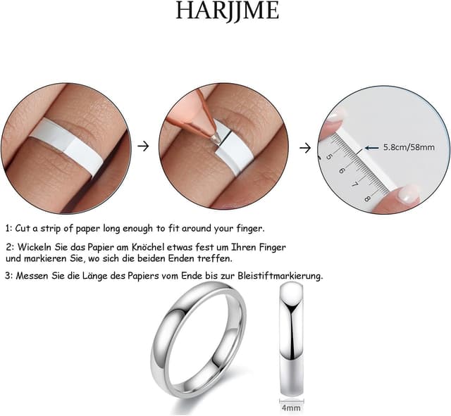 Detalle 2 de 3er Ring-Set in 3 Farben, Größe 52-67