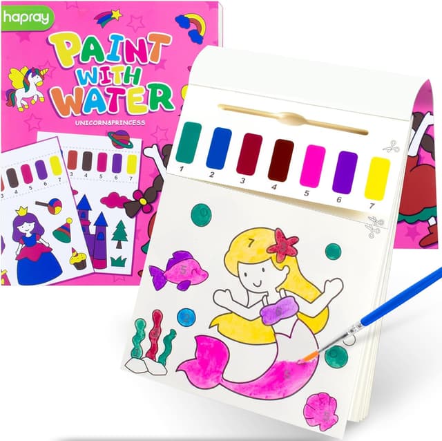 Thumbnail 6 de hapray 2-Pack Magic Water Colouring Books for Toddlers (Dinosaur & Animal) — reusable mess-free doodle pads