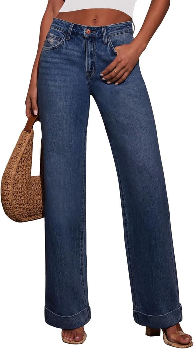 Thumbnail 5 de KUNMI Wide Straight High‑Waist Jeans for Women