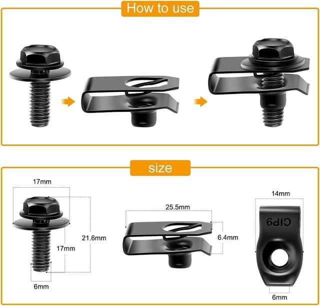 Thumbnail 1 de GOOACC GRC-70 35PCS Splash Shield Fastener Kit