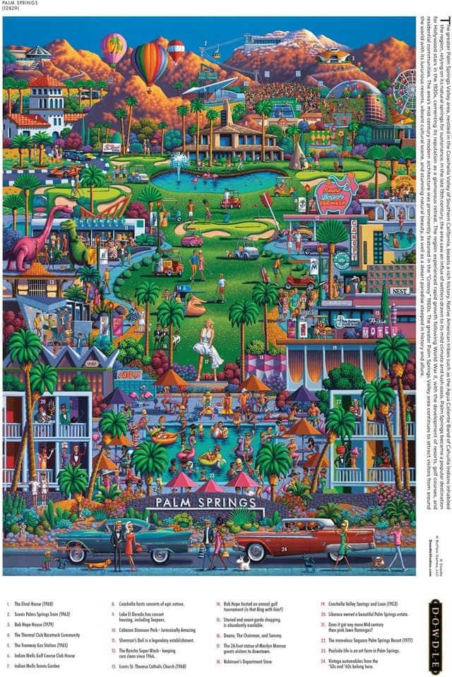 Detalle 1 de Buffalo Games Palm Springs 1000-piece jigsaw