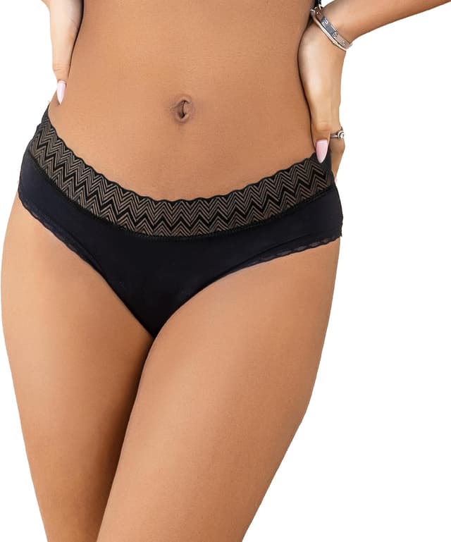 Thumbnail 6 de Bragas Menstruales Negras 12 horas