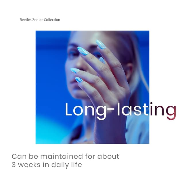 Detalle de Beetles UV-Gel Nagellack Set (6 Farben) – Marineblaue Nuancen für LED-Gel-Nägel, DIY Nail Art