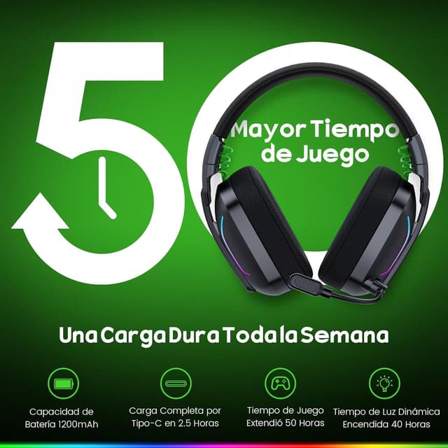 Thumbnail 5 de WESEARY WG1 auriculares gaming 50 mm