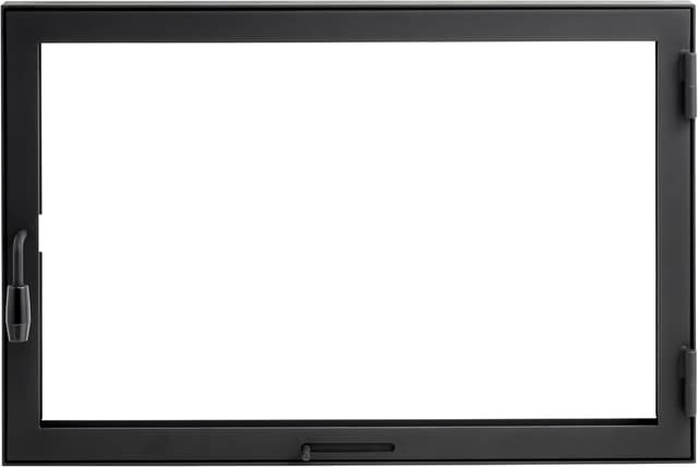 Detalle 2 de Puerta de horno de chimenea con cristal 60x40 cm