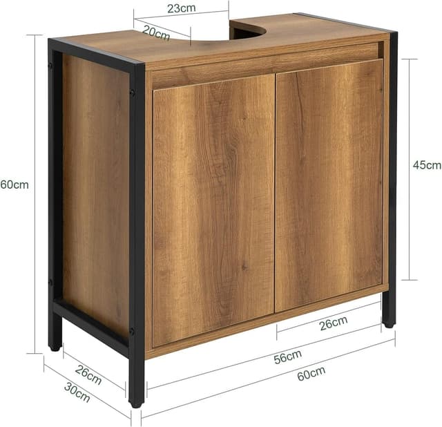 Thumbnail 2 de SoBuy Meuble sous Lavabo 60x60x30 cm