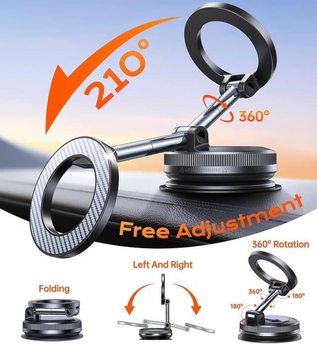 Detalle de Coolpow MagSafe car mount holder