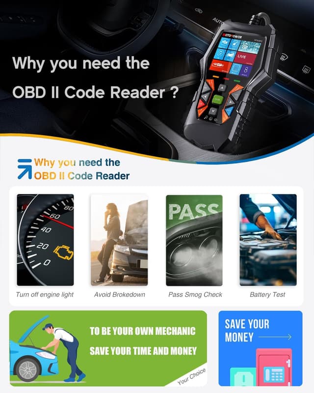 Detalle 2 de MotoPower MP69040 OBD2 Scanner