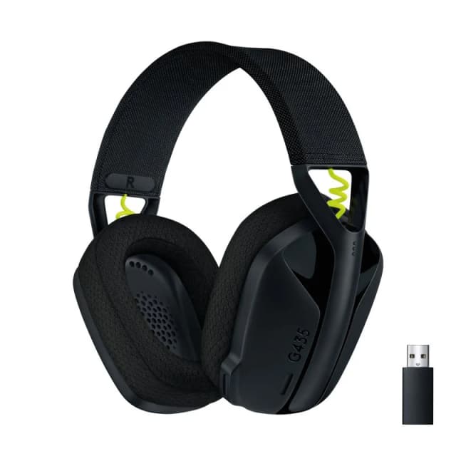 Detalle de Logitech G435 Auriculares Gaming Inalámbricos 🎧 - Negros