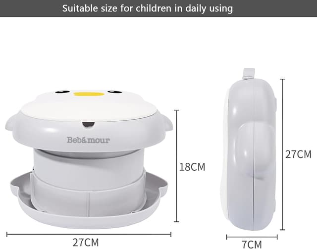 Detalle 2 de Bebamour Portable Baby Potty Training Toilet Seat (Penguins) for Travel