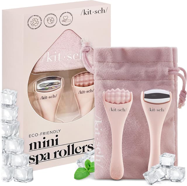 Detalle de Kitsch Facial roller set with 3 x 1 in