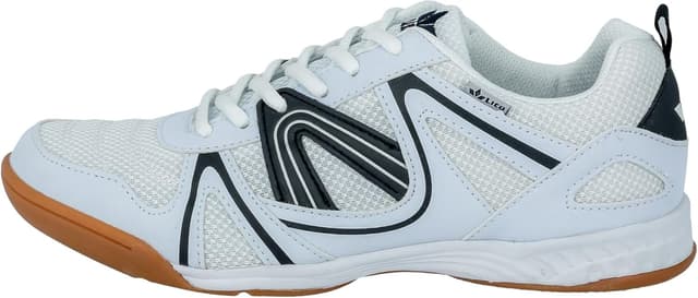 Detalle de Lico Unisex Fit Indoor-Hallenturnschuhe aus Veloursleder mit antirutschender Gummisohle