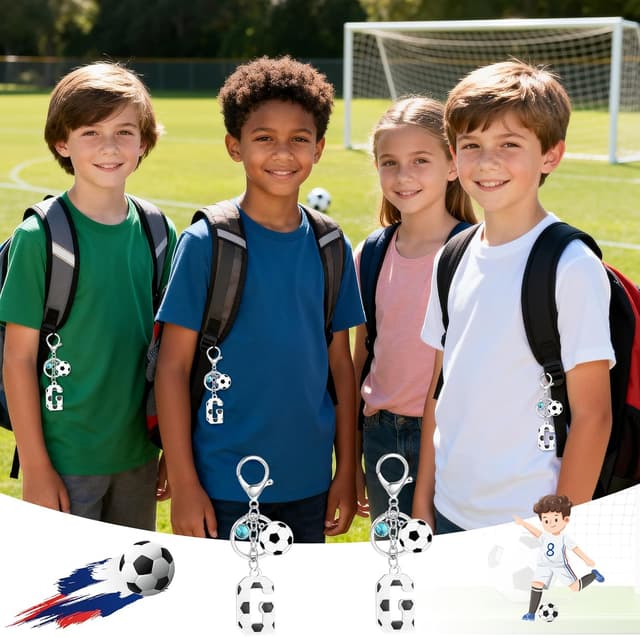 Thumbnail 6 de MWOOT Football Alphabet Keychain