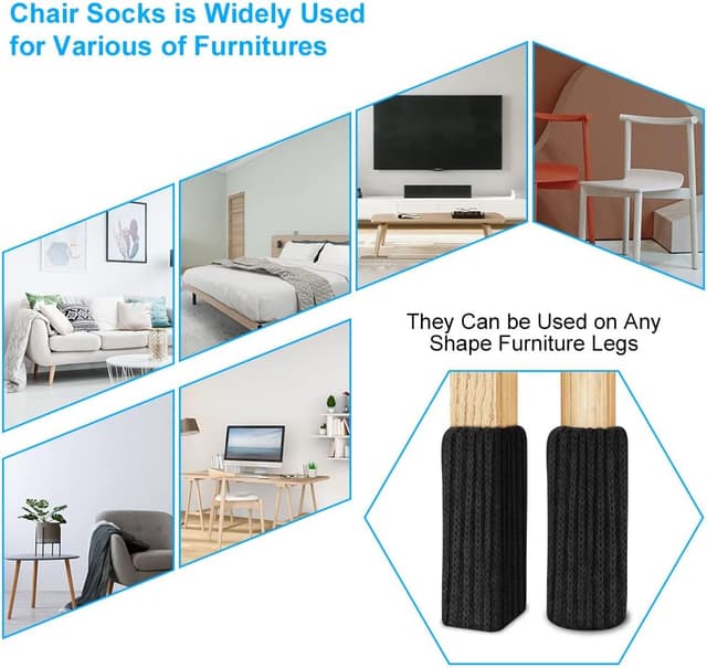 Thumbnail 6 de OSDUE Stuhlsocken 24 Stück