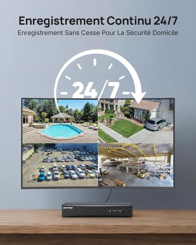 Thumbnail 6 de ANNKE 3K Système de caméras filaires extérieur 8 canaux avec PTZ 5 MP et audio (DVR 1 To)