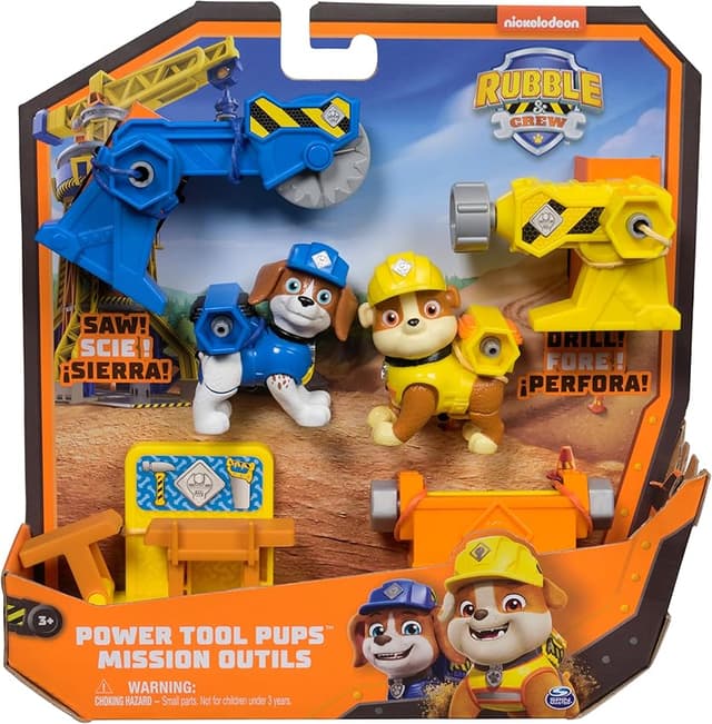 Detalle 2 de Patrulla Canina Rubble & Crew Pack figuras 2 accesorios