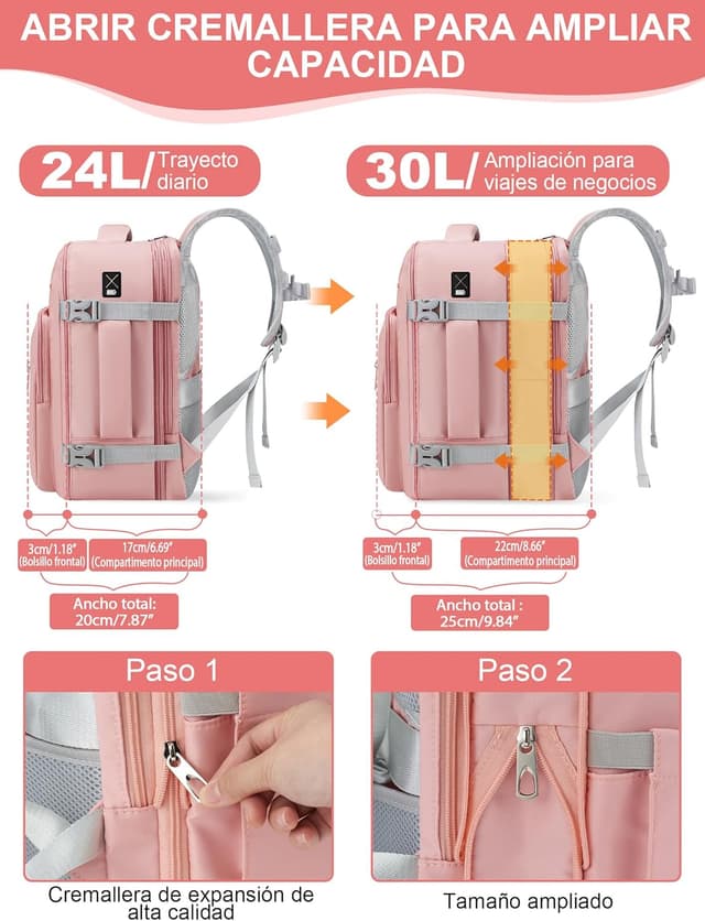 Thumbnail 2 de YOKGO Mochila Viaje Cabina 40x30x20 Expandible 25