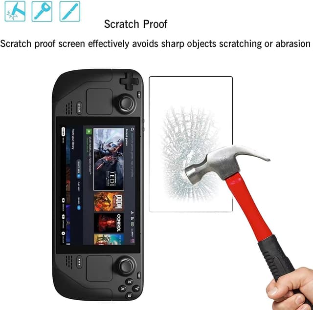 Thumbnail 5 de Txtcu Steam Deck Screen Protector 7 Inch 3-pack