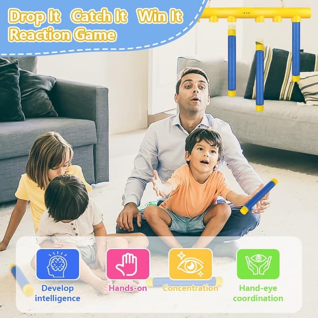 Detalle 1 de Vicloon Drop Stick Reaktionstraining 3 Geschwindigkeiten