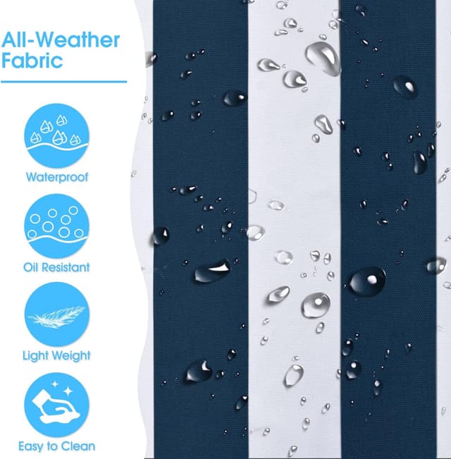 Detalle de oscaurt Large Waterproof Beach Bag with Zip & Rope Handle – Extra Capacity Tote for Travel, Pool & Shopping