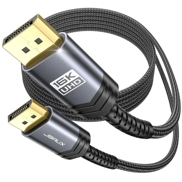 Detalle de JSAUX Displayport Kabel 3m 80Gbps