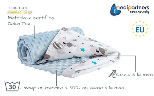Detalle 2 de Couverture bébé Medi Partners 75x100 cm