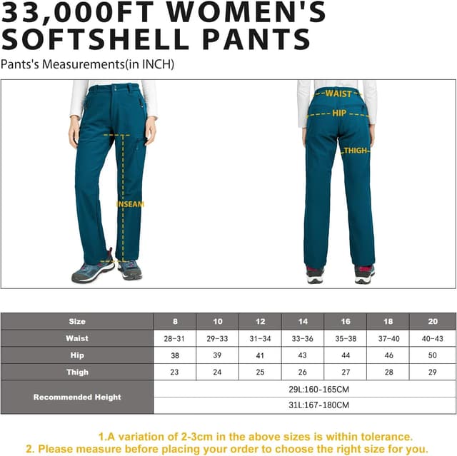 Thumbnail 5 de 33000ft Womens Hiking Pants Waterproof